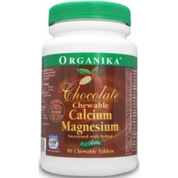 Calciu magneziu masticabil gust ciocolata 90cp - ORGANIKA HEALTH