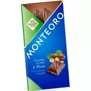 Ciocolata lapte cu alune fara zahar 90g - MONTEORO