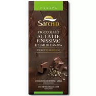 Ciocolata lapte extrafina seminte canepa eco 80g - SARCHIO