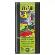 Ciocolata lapte_orez 40%cacao eco 100g - VIVANI