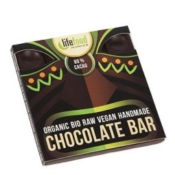 Ciocolata neagra 80%cacao raw eco 35g - LIFEFOOD