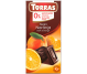 Ciocolata neagra 52%cacao portocala fara zahar fara gluten 75g - TORRAS