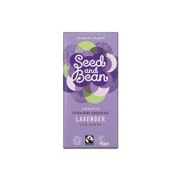 Ciocolata neagra 72% lavanda eco 85g - SEED&BEAN