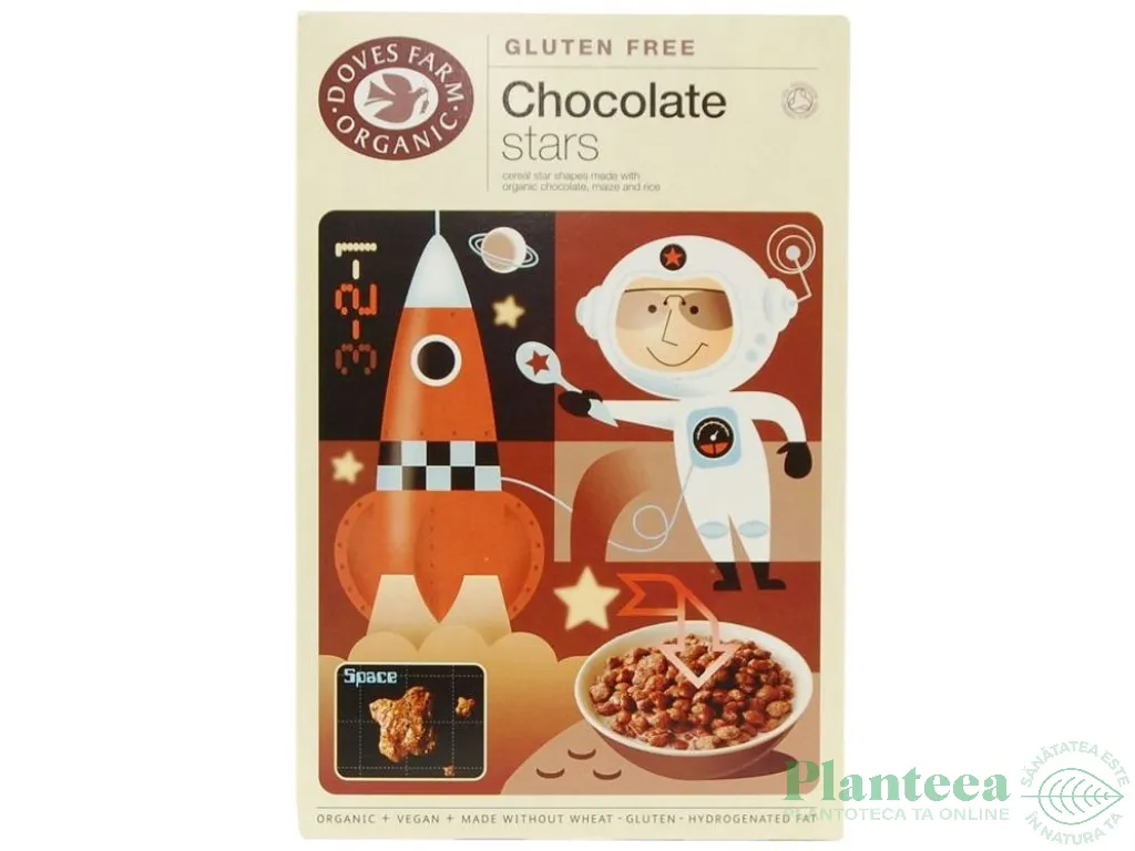 Stelute cereale fara gluten ciocolata 300g - DOVES FARM