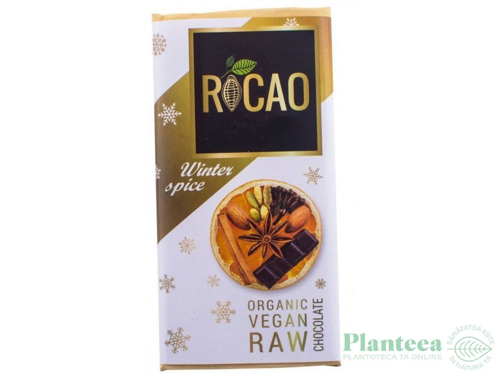 Ciocolata neagra 70% winter spice eco 27g - ROCAO