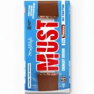 Ciocolata lapte crunchy brown 16% proteine soia fara zahar fara gluten Must 100g - FITSTYLE