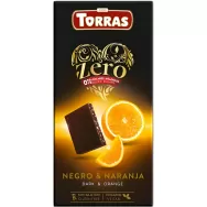 Ciocolata neagra 49%cacao fondant portocala fara zahar fara gluten 125g - TORRAS
