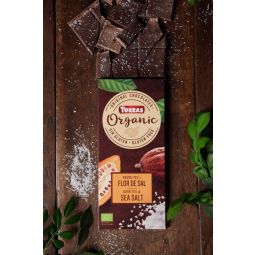 Ciocolata neagra 70%cacao sare mare fara gluten bio 100g - TORRAS