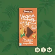 Ciocolata vegana lapte_ovaz portocala fara zahar fara gluten 100g - TORRAS