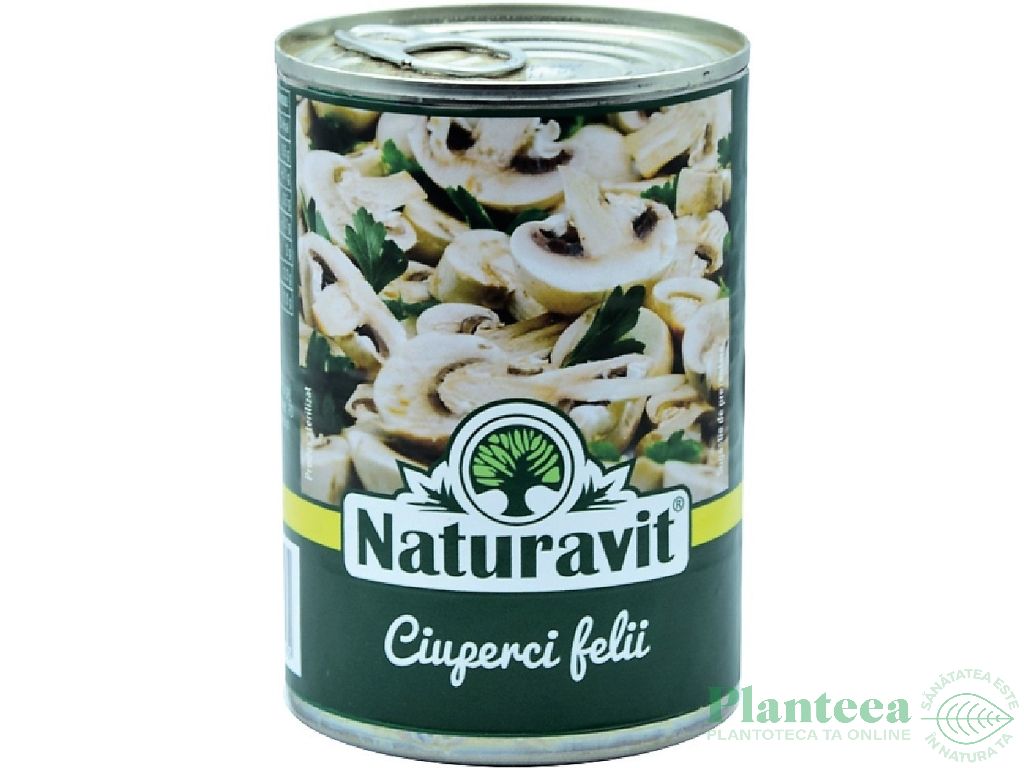 Conserva ciuperci felii 425ml - NATURAVIT