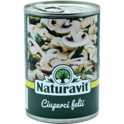 Conserva ciuperci felii 425ml - NATURAVIT