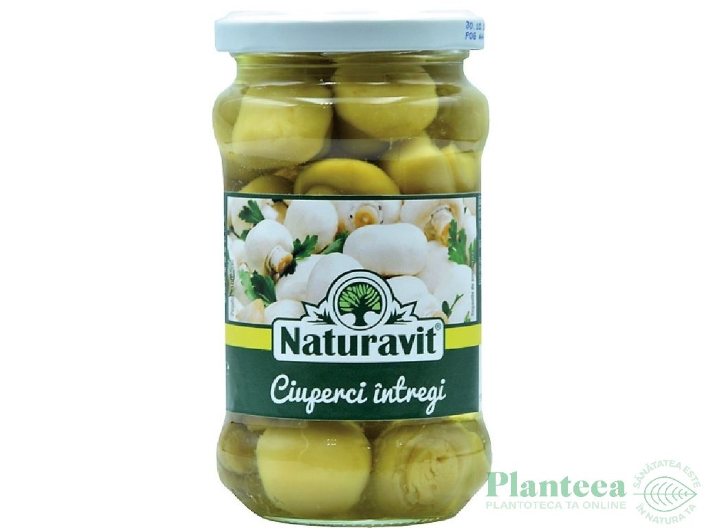 Conserva ciuperci intregi borcan 314ml - NATURAVIT