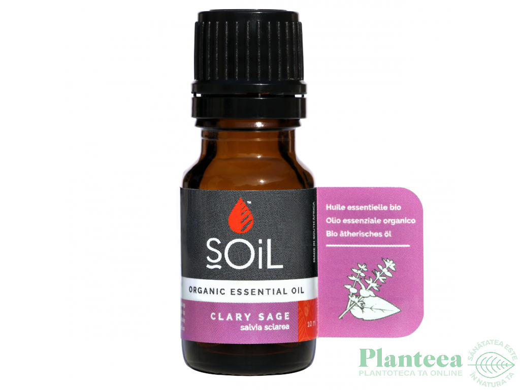 Ulei esential salvia sclarea organic 10ml - SOiL