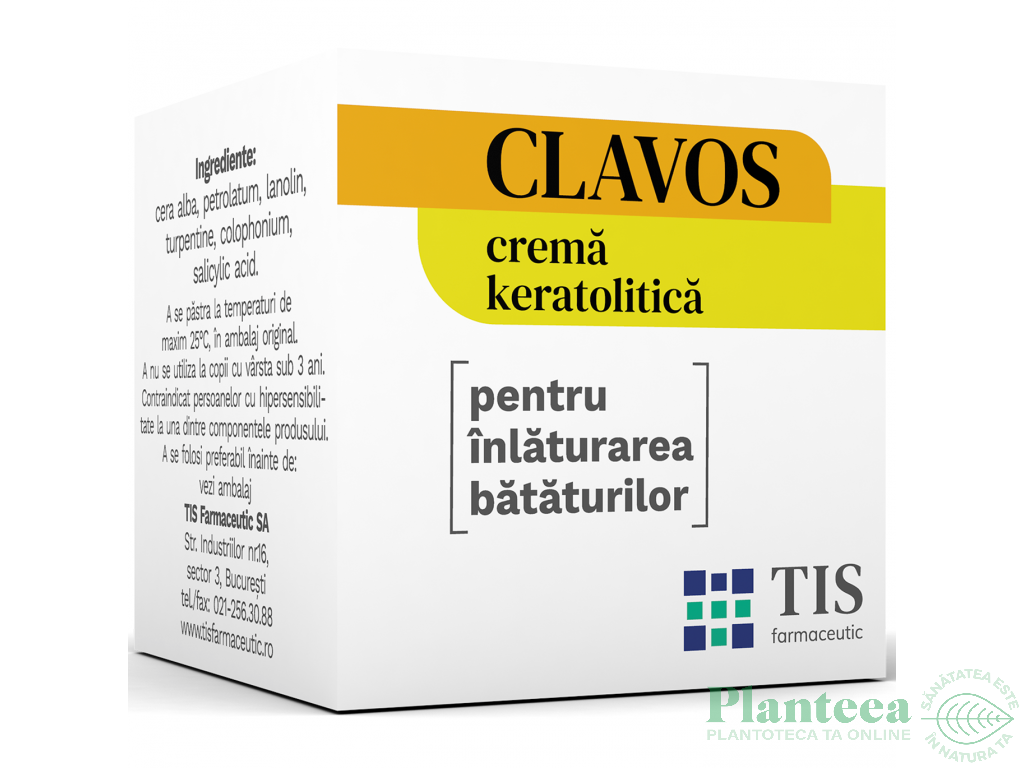 Crema keratolitica bataturi Clavos 4g - TIS