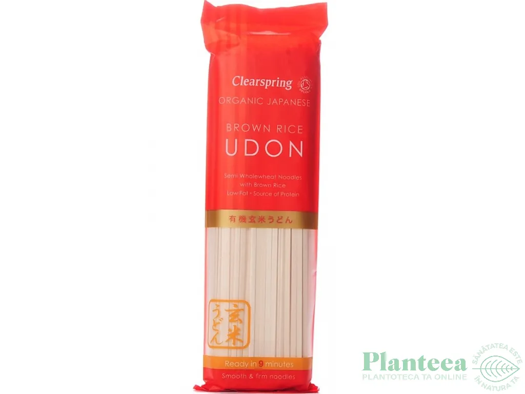 Paste taitei lati grau orez brun Udon eco 200g - CLEARSPRING