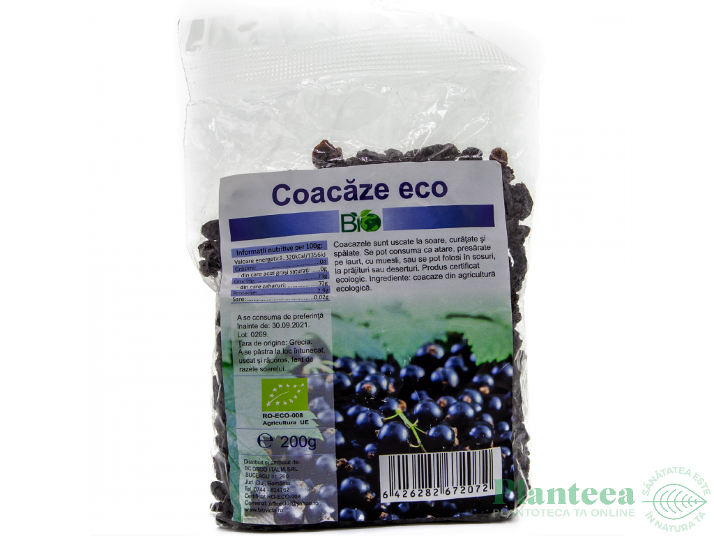 Coacaze uscate eco 200g - DECO ITALIA
