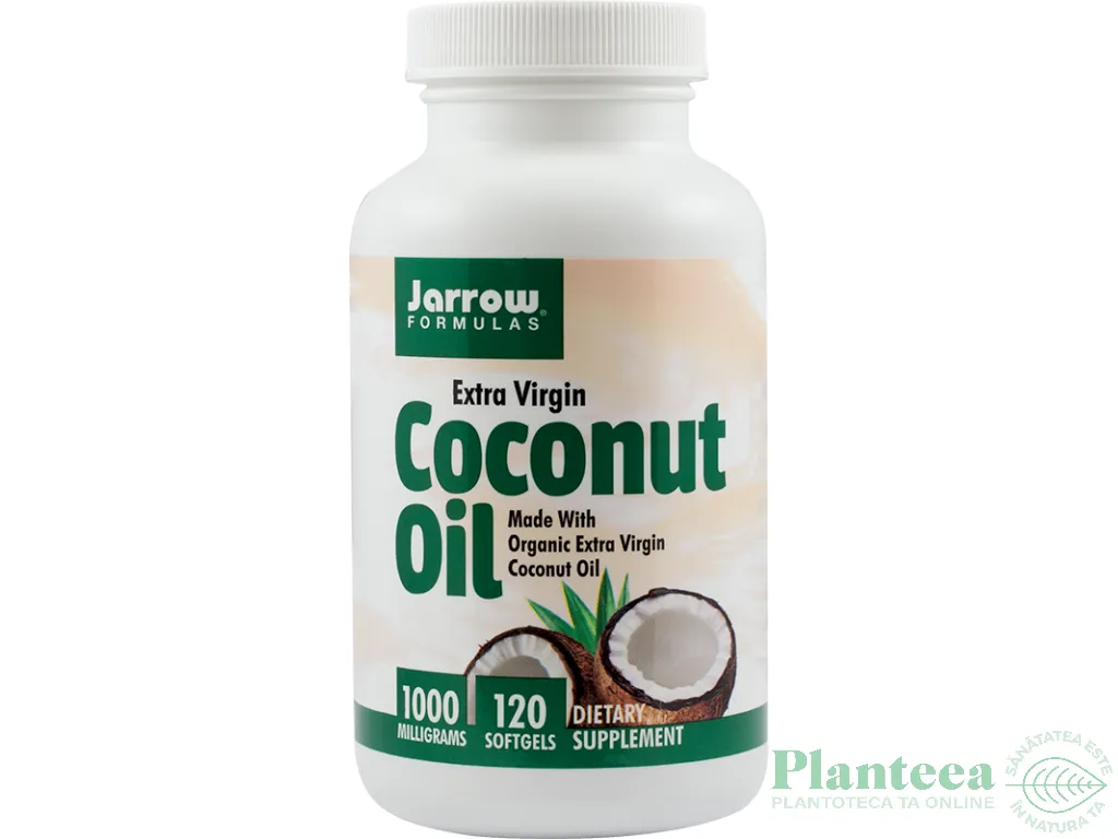 Coconut oil extra virgin 1000mg 120cps - JARROW FORMULAS