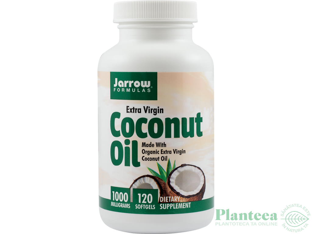 Coconut oil extra virgin 1000mg 120cps - JARROW FORMULAS