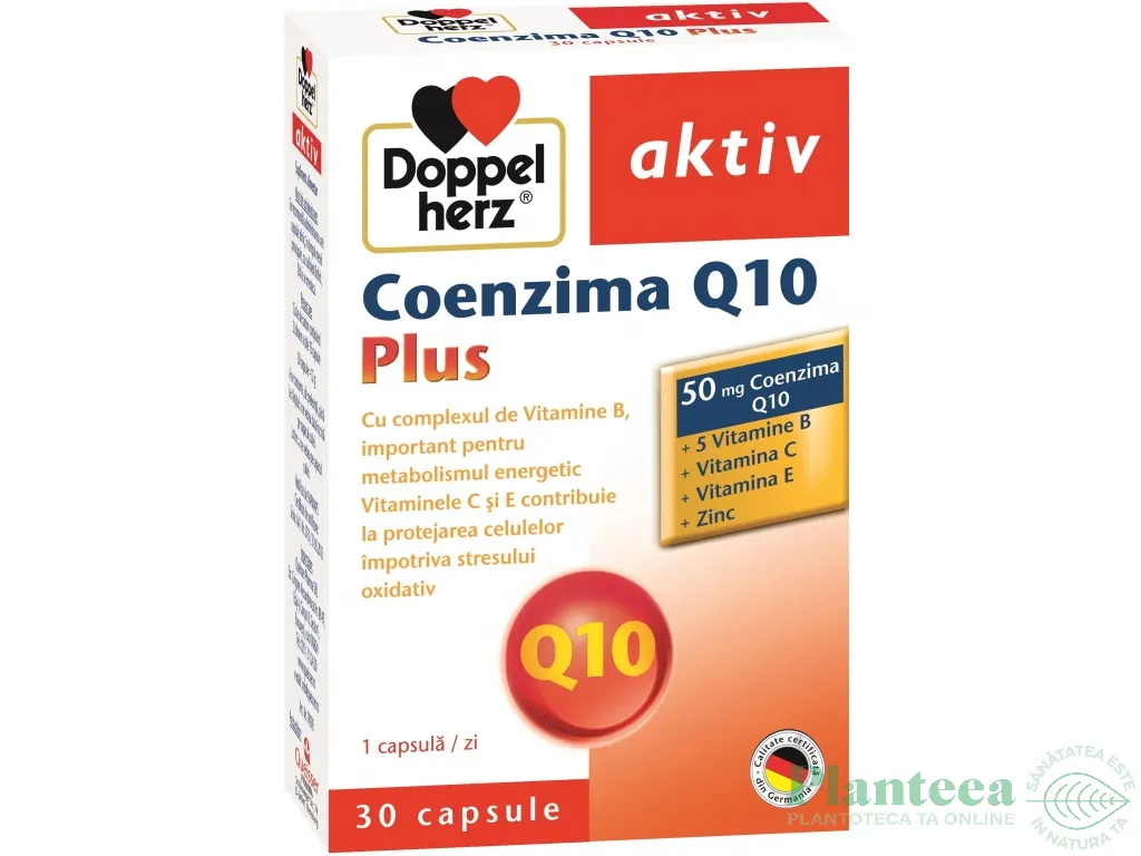 Coenzima Q10 plus 30cps - DOPPEL HERZ