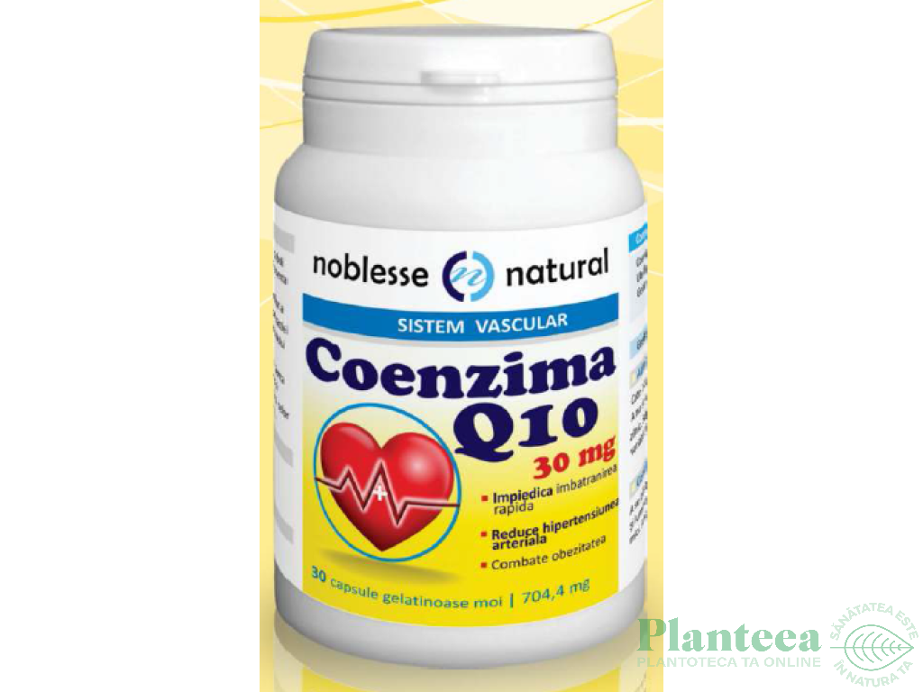 Coenzima Q10 30cps - NOBLESSE NATURAL