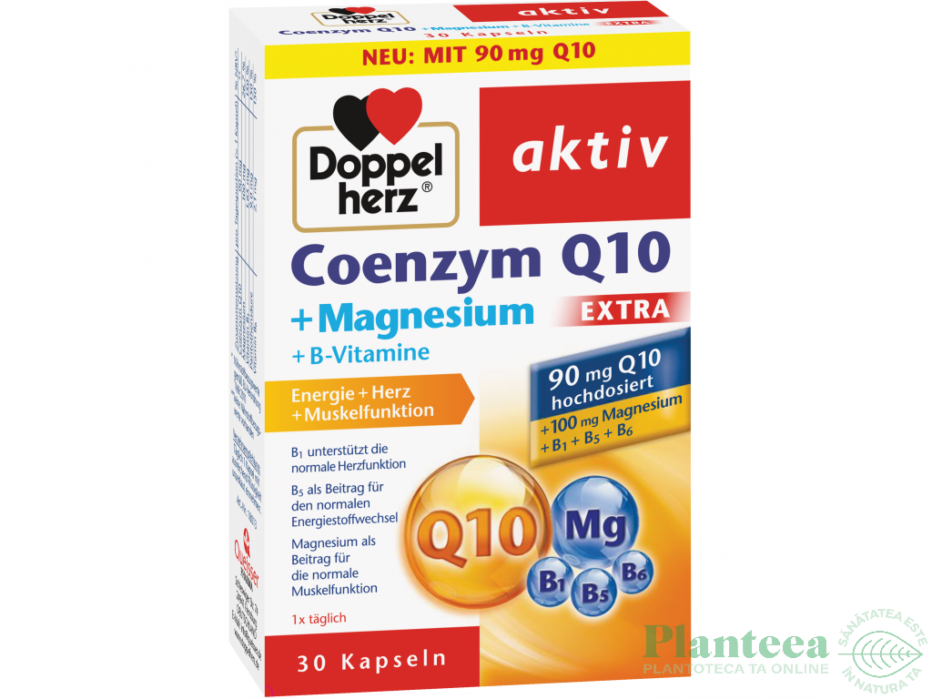 Coenzima Q10 extra Mg B1 B5 B6 30cps - DOPPEL HERZ