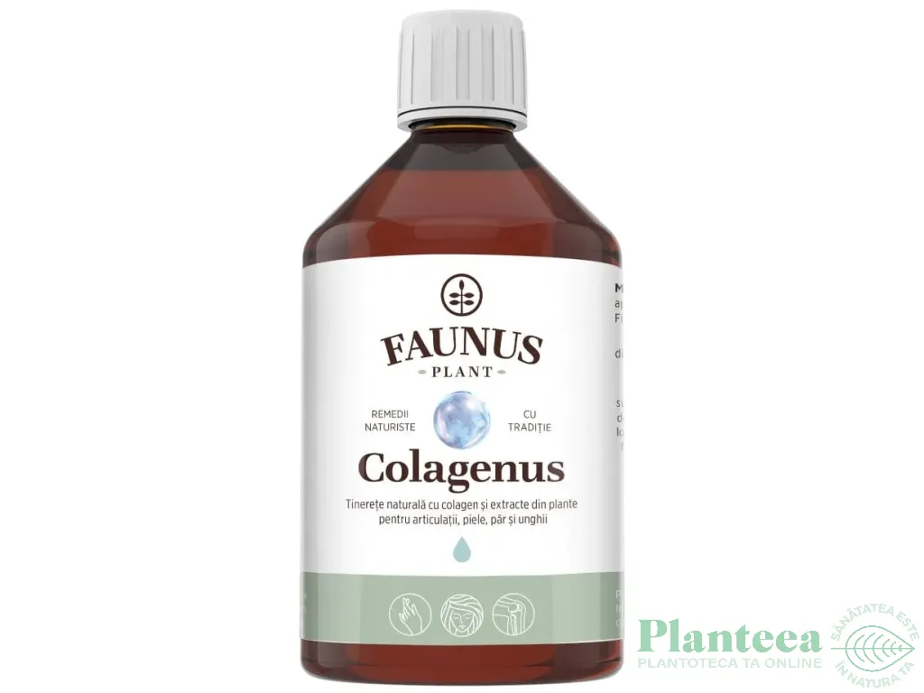 Colagen lichid extracte plante Colagenus tinerete 500ml - FAUNUS