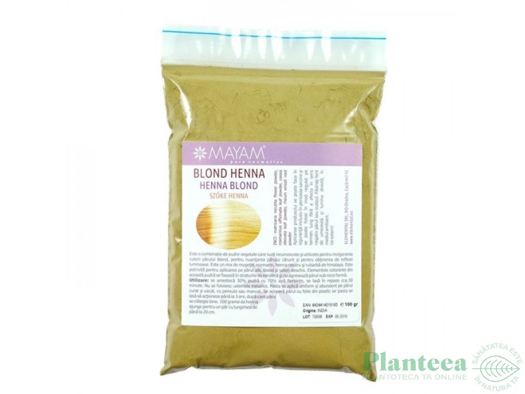 Henna blond pudra 100g - MAYAM