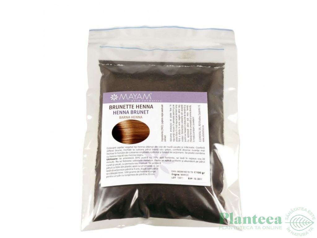 Henna brunet pudra 100g - MAYAM