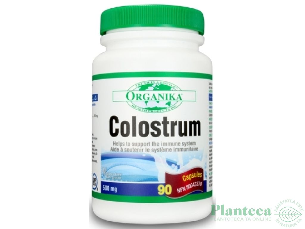 Colostrum 500mg 90cps - ORGANIKA HEALTH