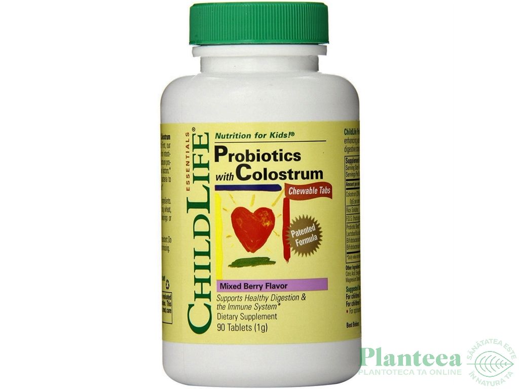 Colostrum Probiotics masticabile 90cp - CHILDLIFE ESSENTIALS