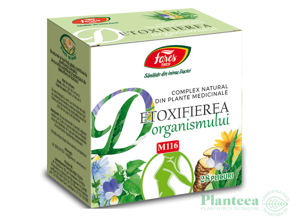 Complex Detoxifierea organismului 28pl - FARES