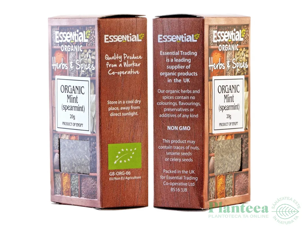 Condiment menta maruntita bio 20g - ESSENTIAL ORGANIC