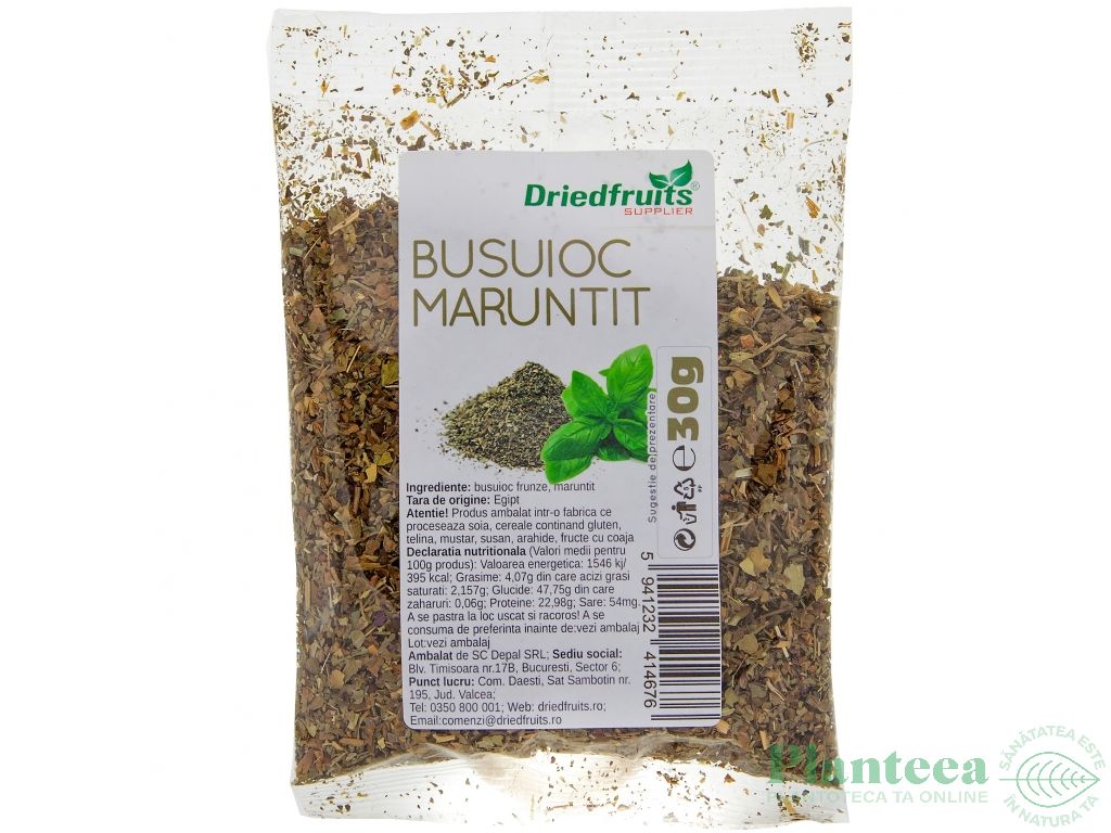 Condiment busuioc maruntit 30g - DRIED FRUITS