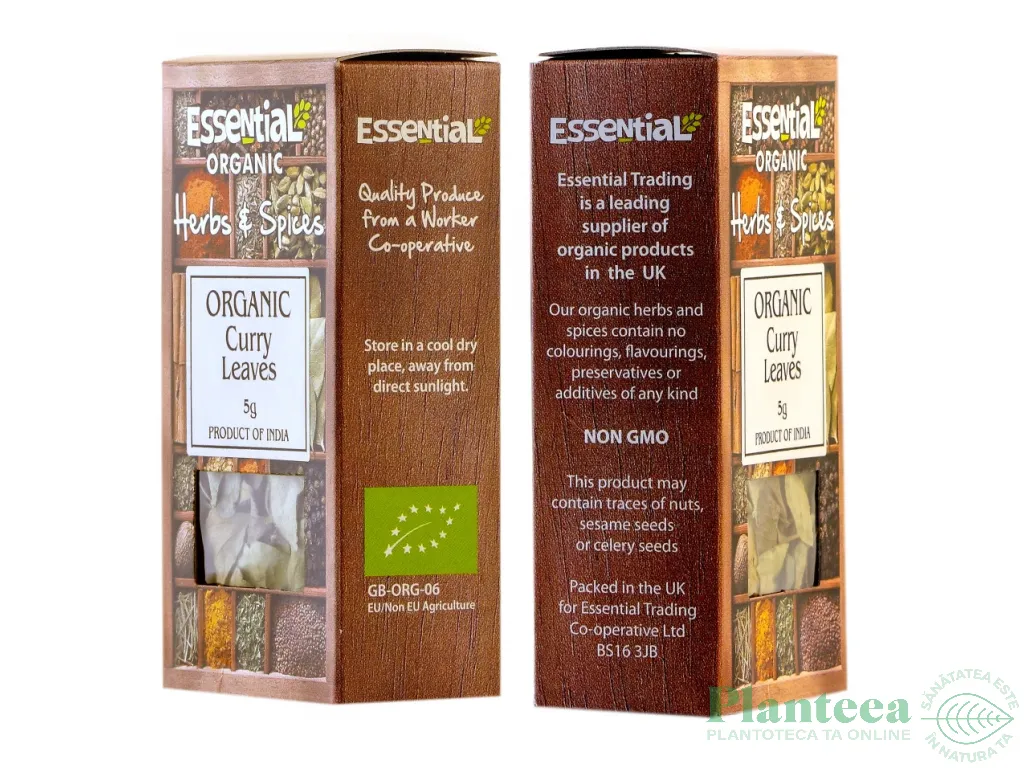 Condiment frunze curry eco 5g - ESSENTIAL ORGANIC