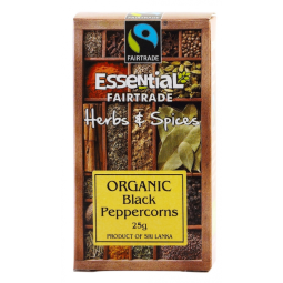 Condiment piper negru boabe eco 30g - ESSENTIAL ORGANIC