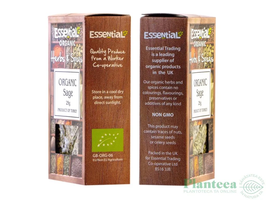 Condiment salvie eco 25g - ESSENTIAL ORGANIC