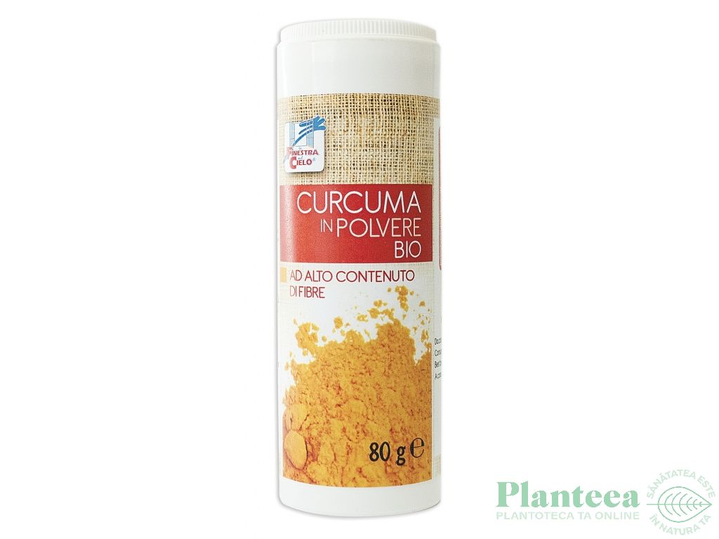 Condiment turmeric macinat eco 80g - LA FINESTRA SUL CIELO