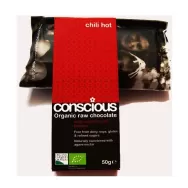 Ciocolata neagra 70% chilli hot raw eco 50g - CONSCIOUS