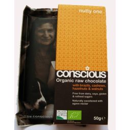 Ciocolata neagra 70% Nutty One raw eco 50g - CONSCIOUS