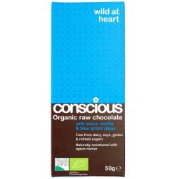 Ciocolata neagra 65% Wild at Heart raw eco 50g - CONSCIOUS