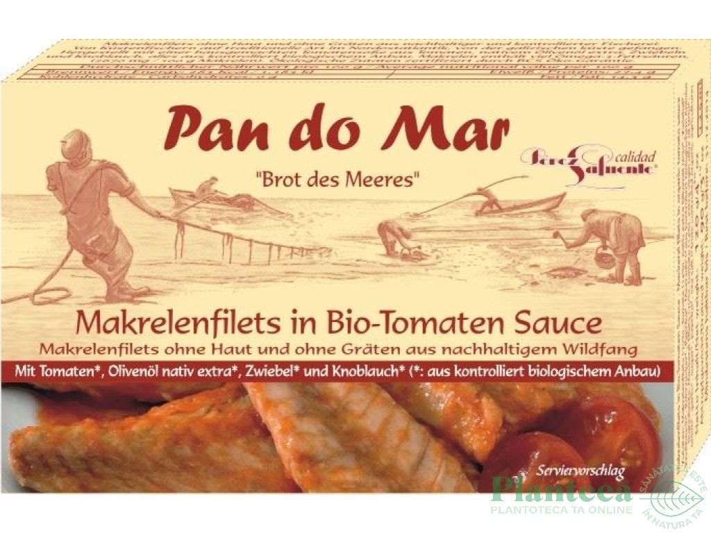 Macrou file sos tomat eco 120g - PAN DO MAR