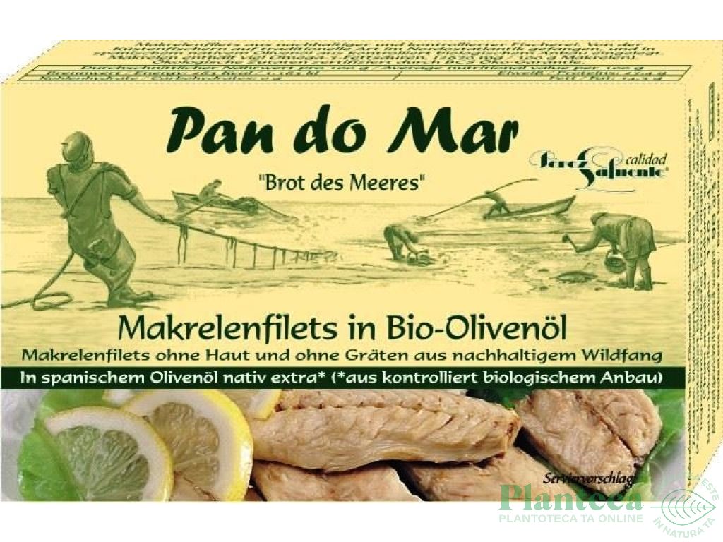Macrou file ulei masline 120g - PAN DO MAR