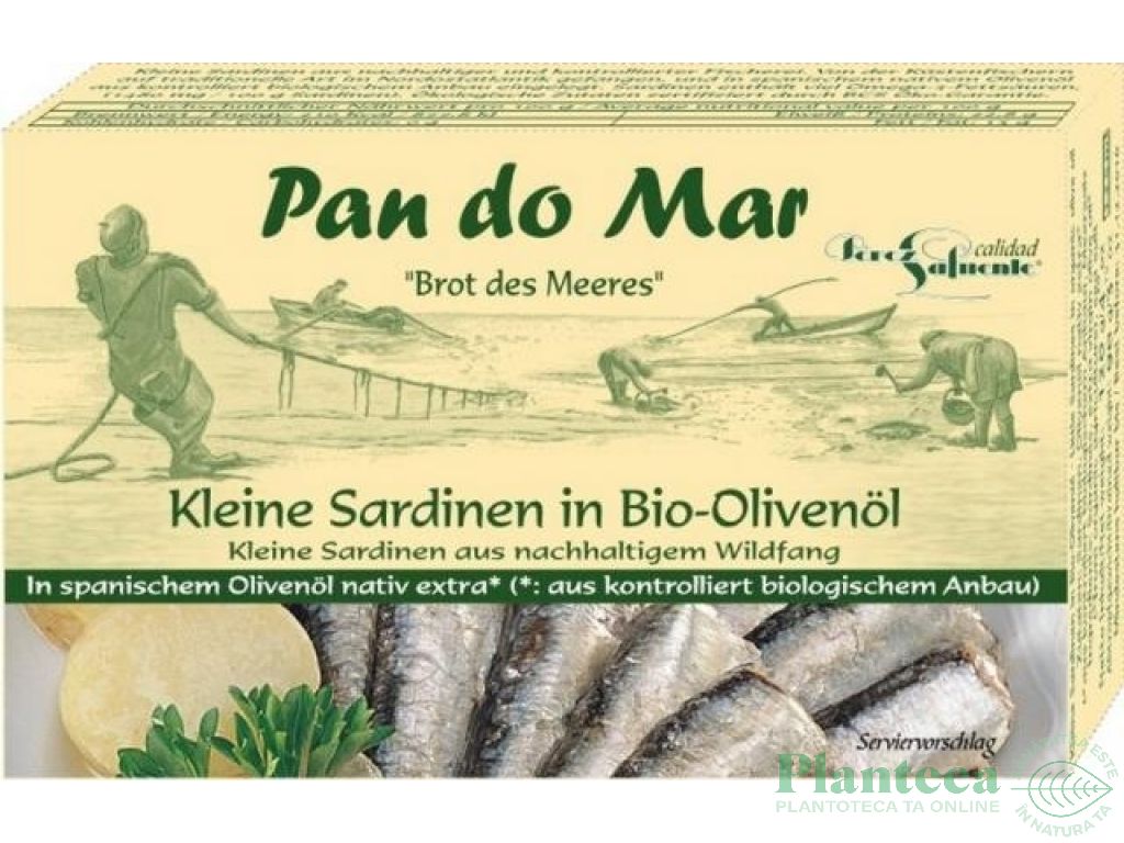 Sardine mici ulei masline 120g - PAN DO MAR