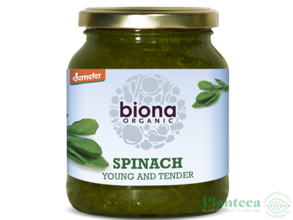 Conserva spanac 350g - BIONA