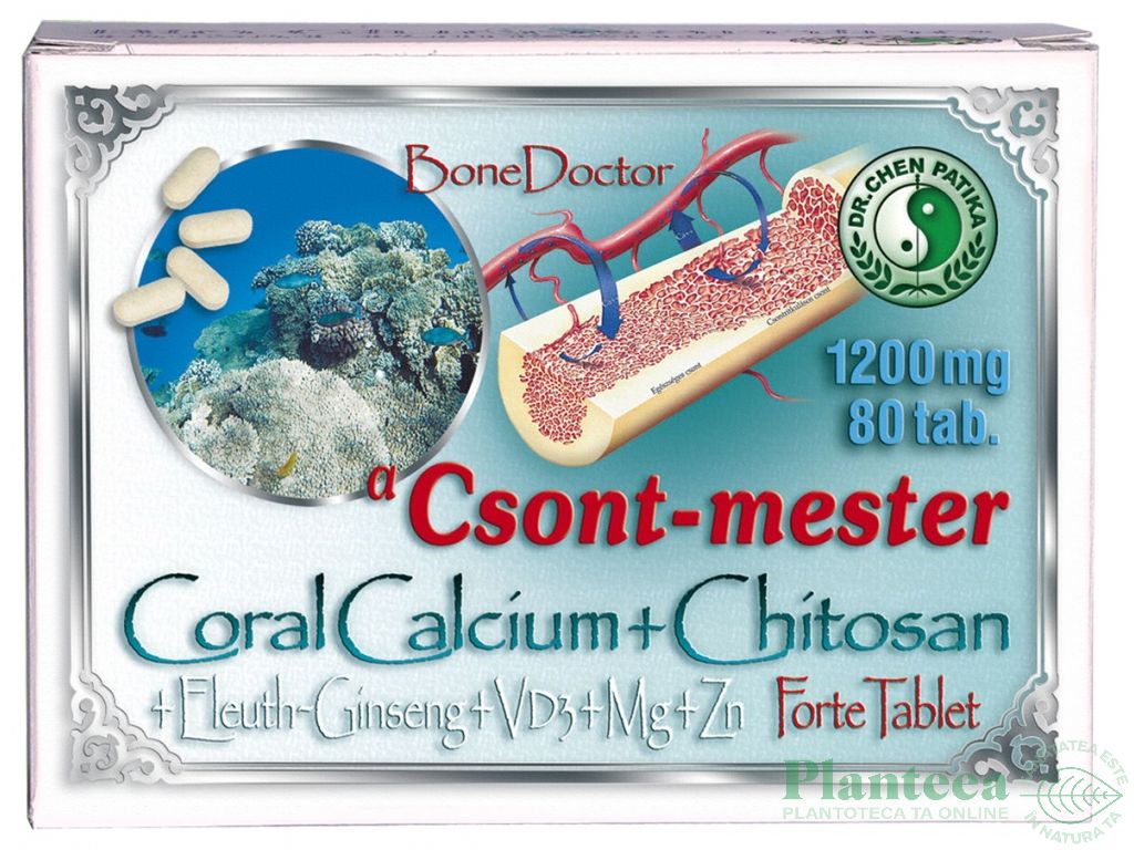 Coral calcium chitosan 80cp - DR CHEN PATIKA