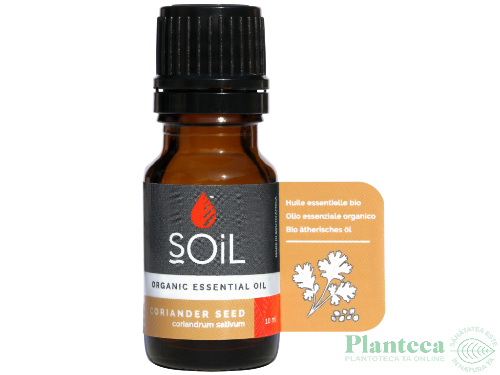 Ulei esential coriandru organic 10ml - SOiL