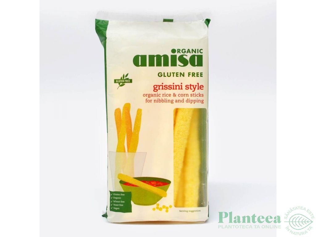 Grisine porumb orez fara gluten 100g - AMISA