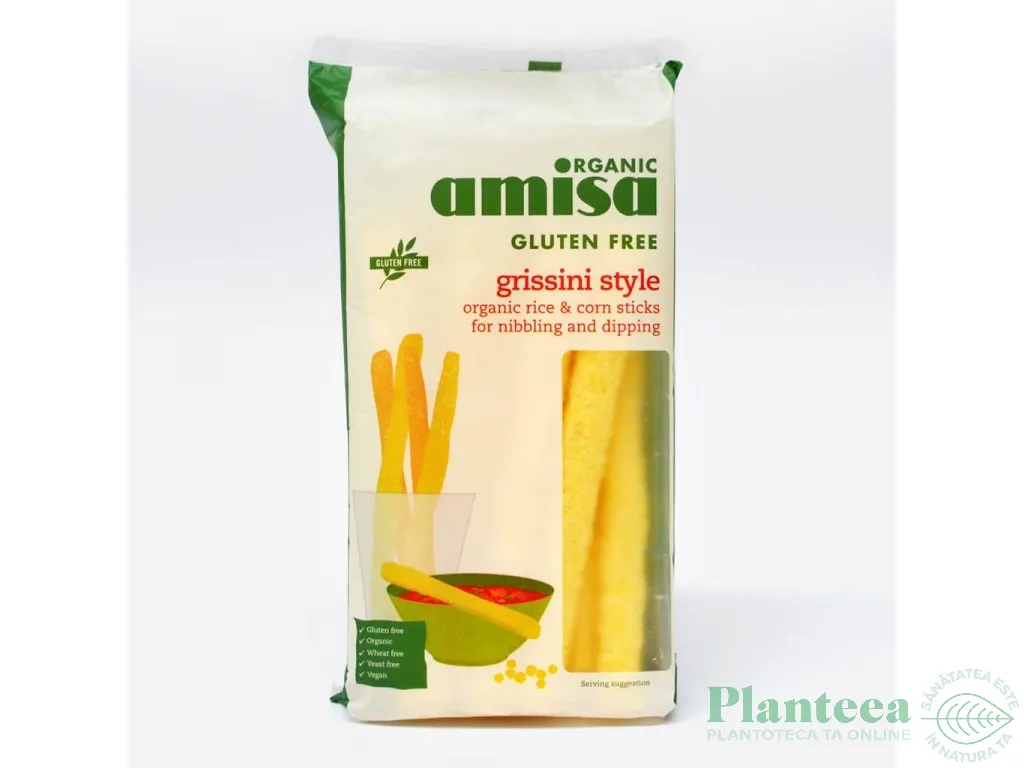 Grisine porumb orez fara gluten 100g - AMISA