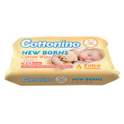 Servetele umede bumbac noi nascuti 48b - COTTONINO