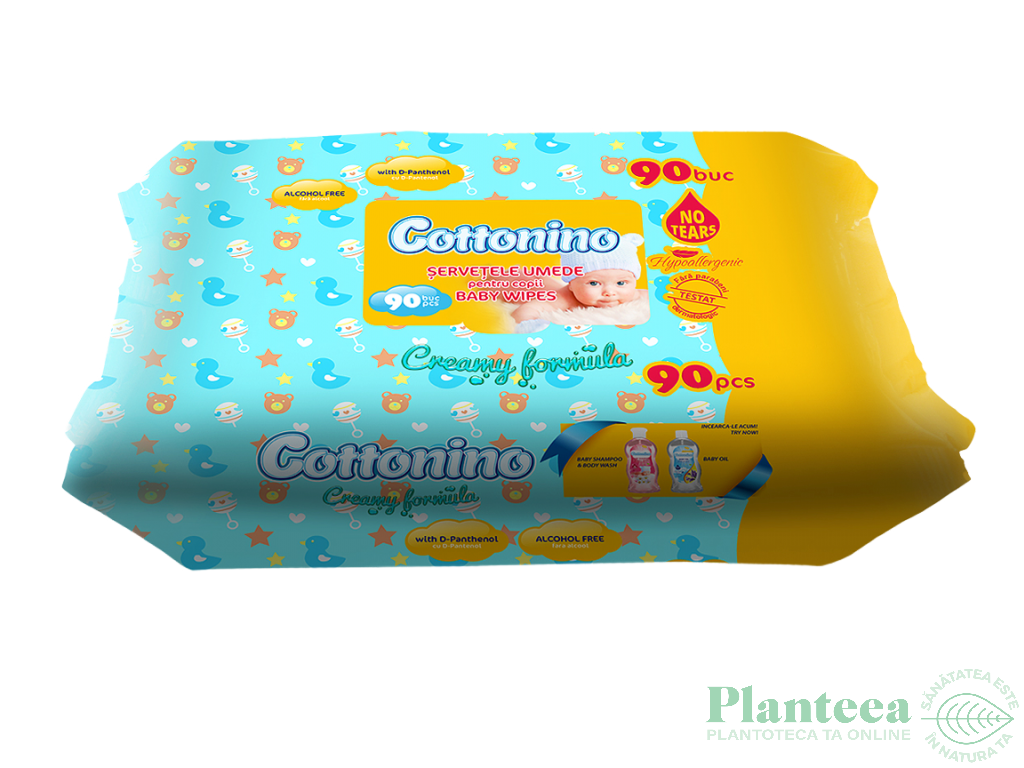 Servetele umede copii 90b - COTTONINO